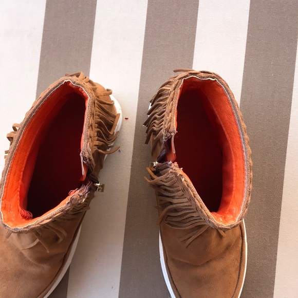 Via Moda brown  fringe boost - Picture 6 of 7